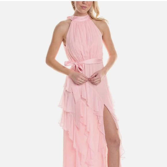 Pink gorgeous flowey dress only worn once - Picture 3 of 4